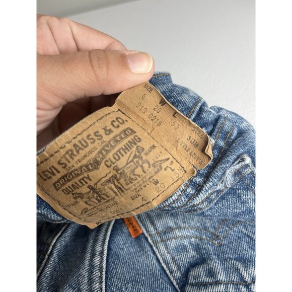 Vtg Little Levi’s Jeans Kids Size 4 Slim Straight Orange Tab Y2K 219 0216 - Picture 7 of 8